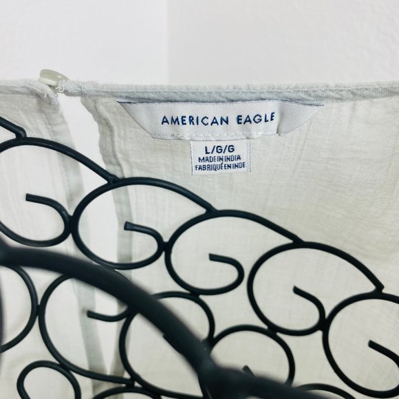 AMERICAN EAGLE Embroidered Beautiful Blouse Large - Picture 6 of 13
